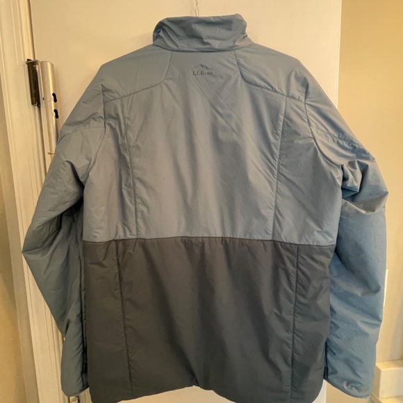 LL Bean Men’s Stretch Packaway Jacket (L LONG in subtle two-toned blue) - Picture 3 of 10
